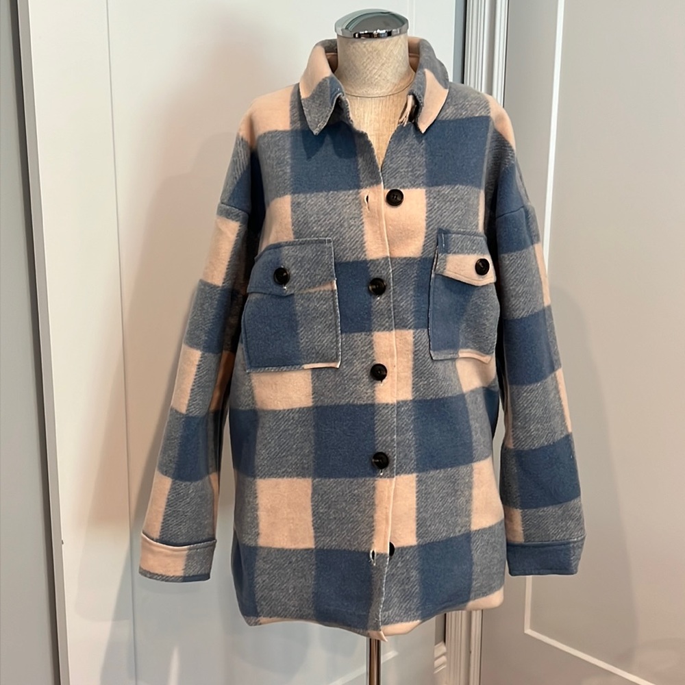 NWT Elan heavy flannel button down.